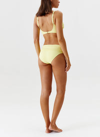 Melissa Odabash Bel Air Sunray Ribbed Rectangle Trim Supportive Over The Shoulder Bikini - 2024 Collection