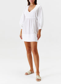 Melissa Odabash Camilla White Smock Short Dress - 2024 Collection