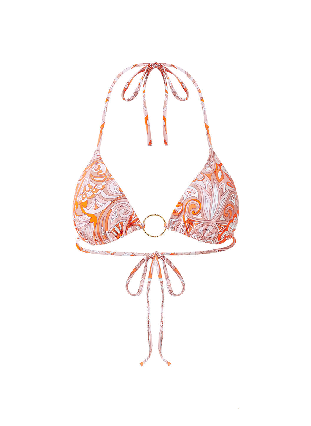 Miami Orange Mirage Bikini Top | Official Site