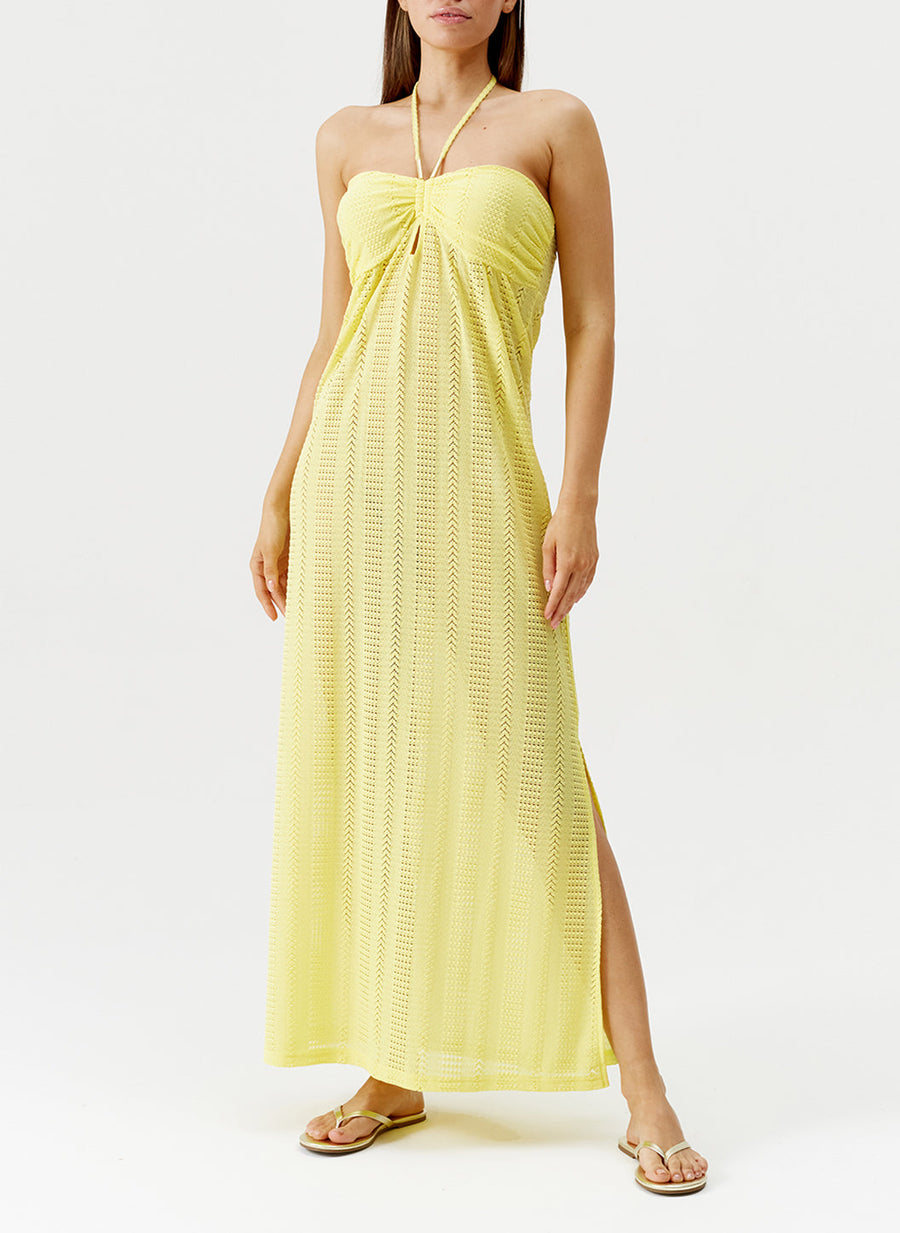 mila yellow dress model 2024 F