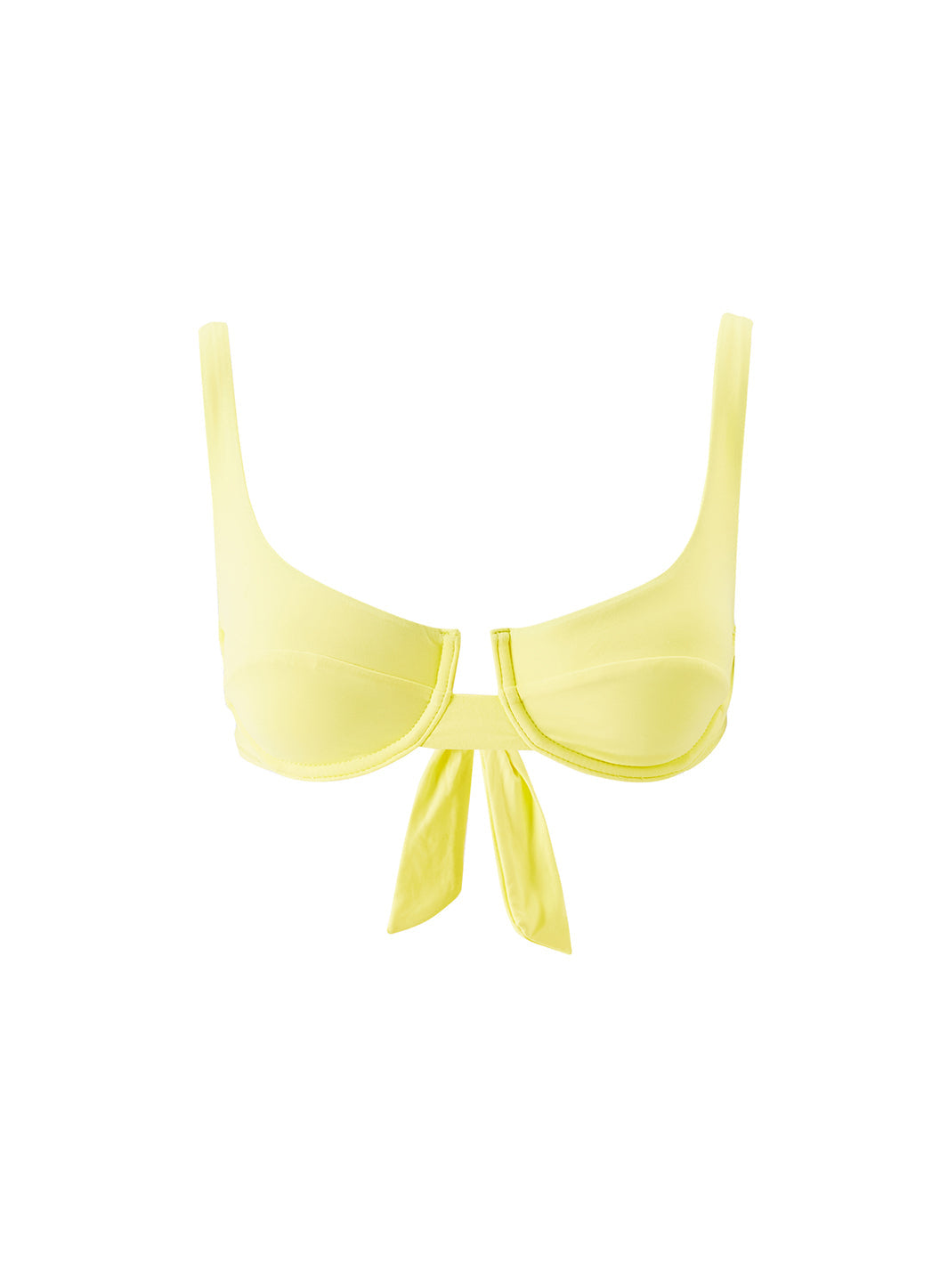 Milan Yellow Sunray Bikini Top