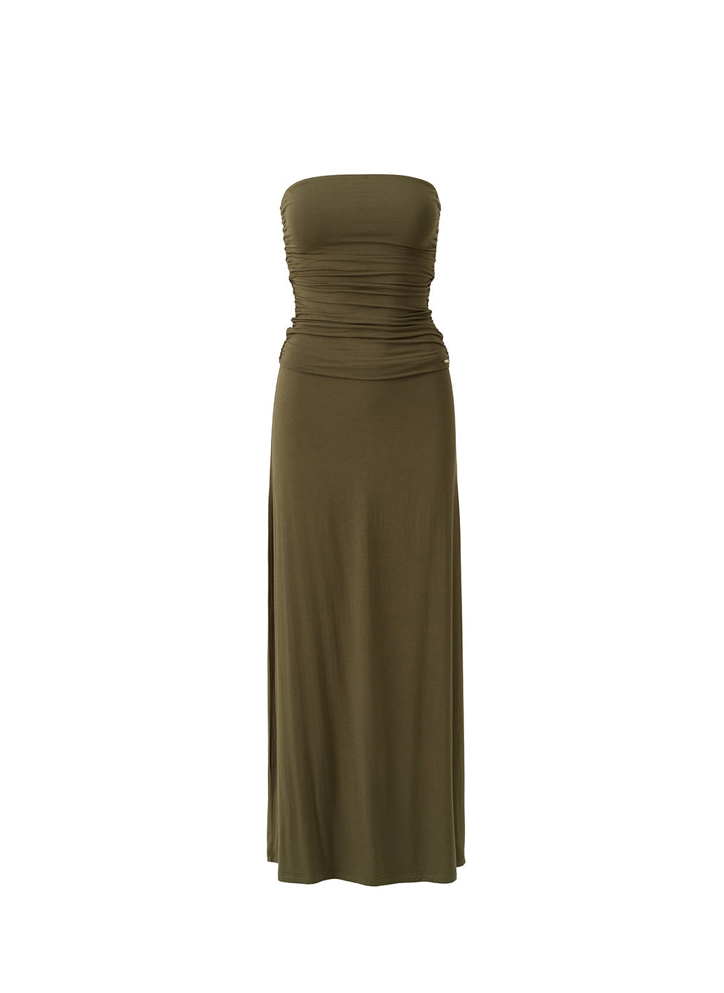 Rae Olive Bandeau Ruched Maxi Dress | Official Site Rae Olive Bandeau Ruched Maxi Dress | Official Site