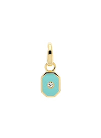 Turq Dog Tag Charm -2024