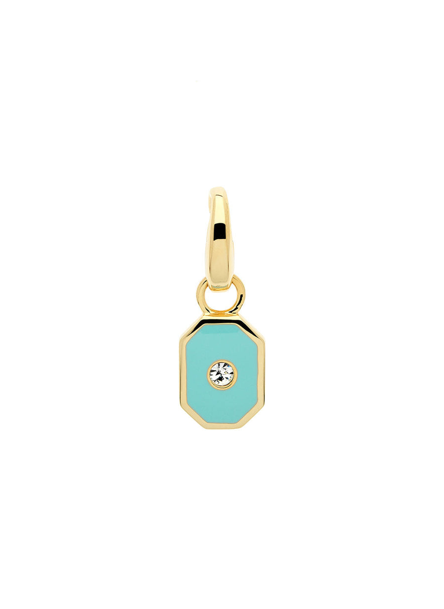 Turq Dog Tag Charm -2024