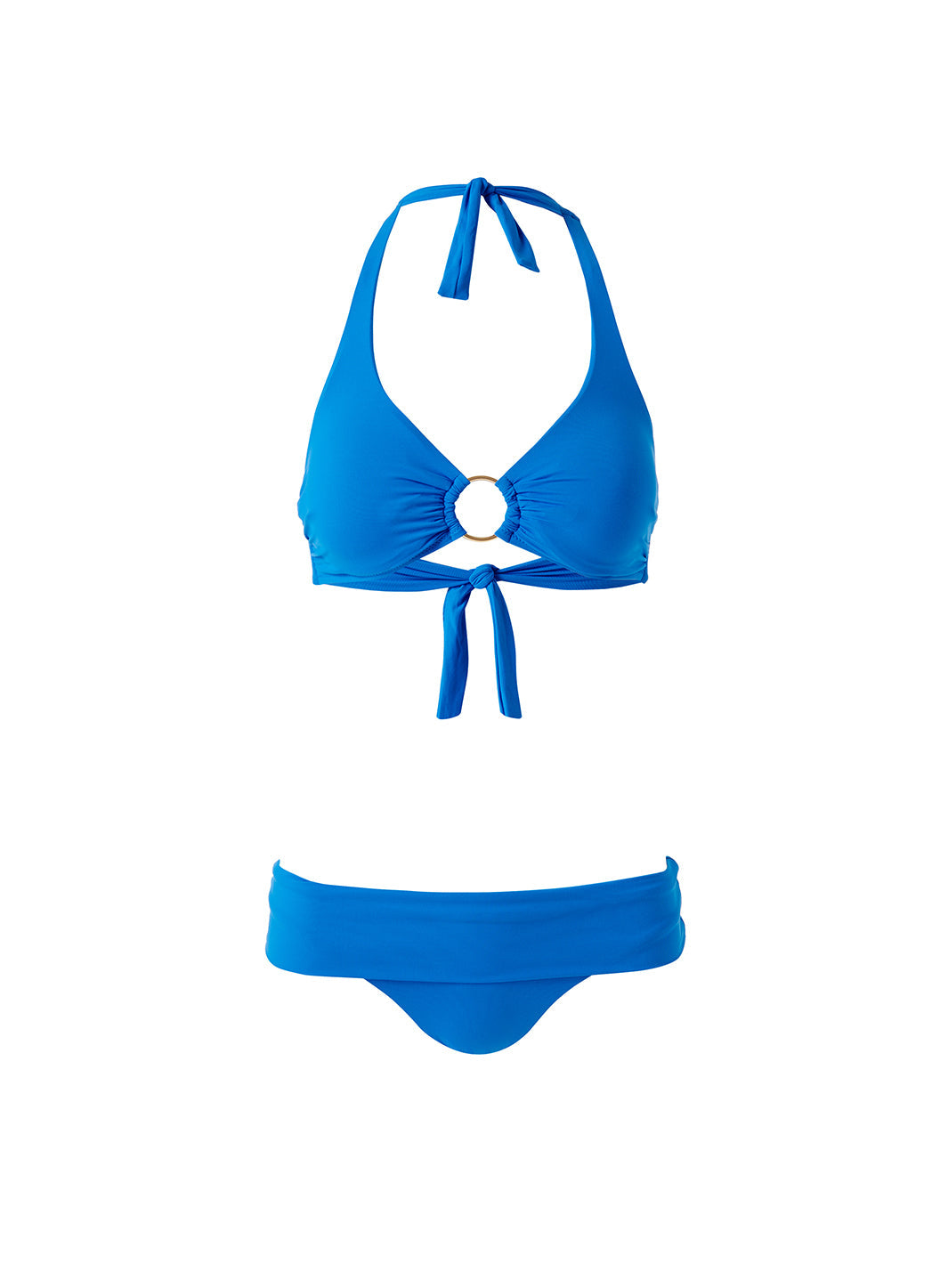 MELISSA ODABASH Women Brussels Lizard Halterneck Bikini