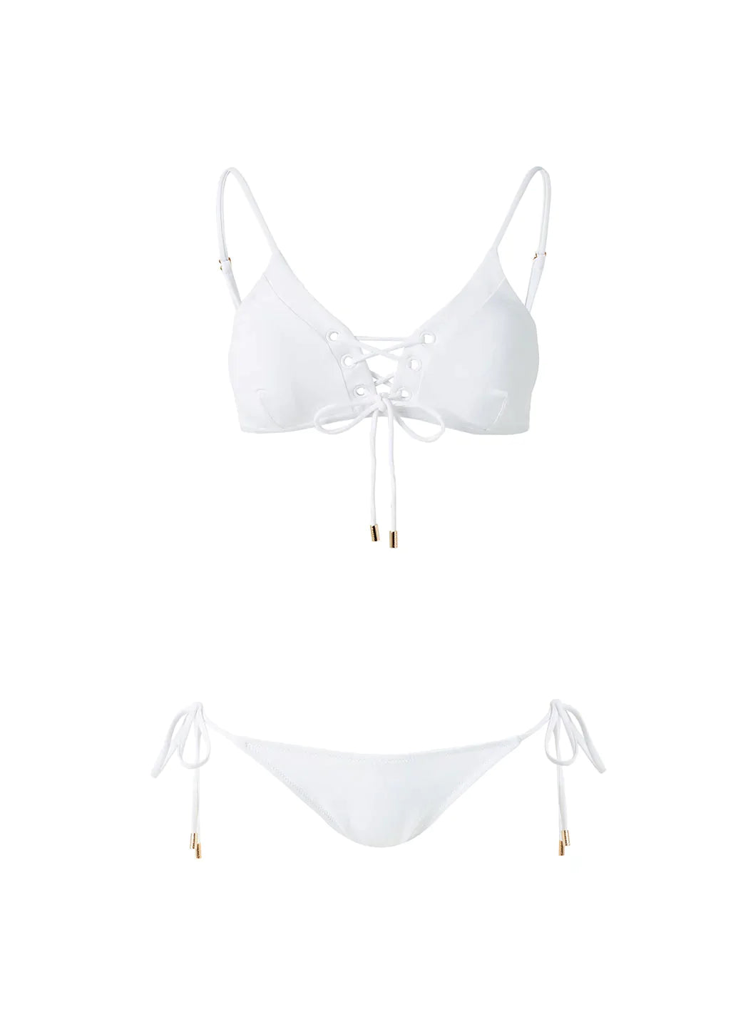 White lace up bikini new arrivals