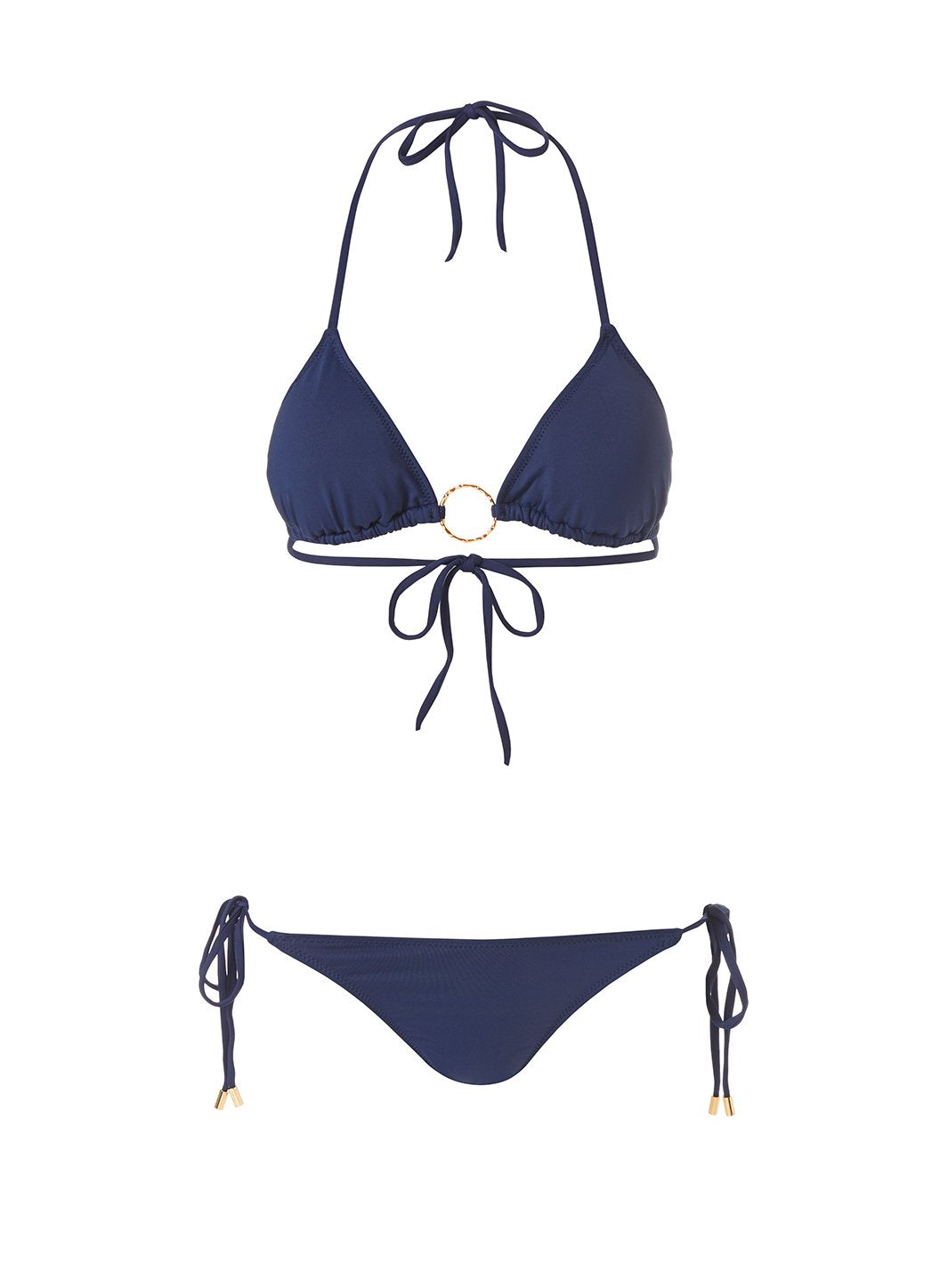 Miami Navy Ring Trim Triangle Bikini