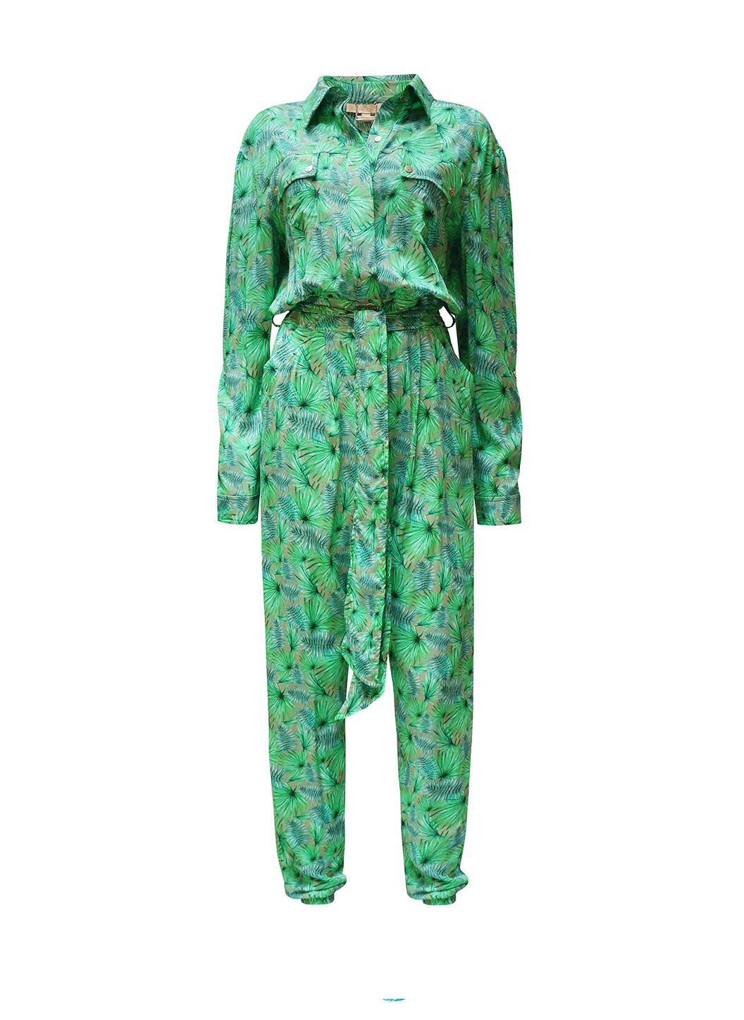 Melissa Odabash Oriole Fern Long Sleeve Jumpsuit Official site