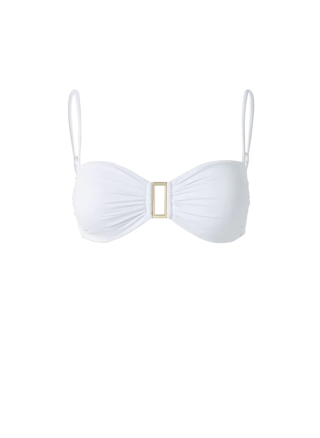 White cut out bikini top on sale