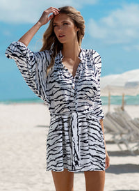 Amy Tiger Print Dress Lifestyle