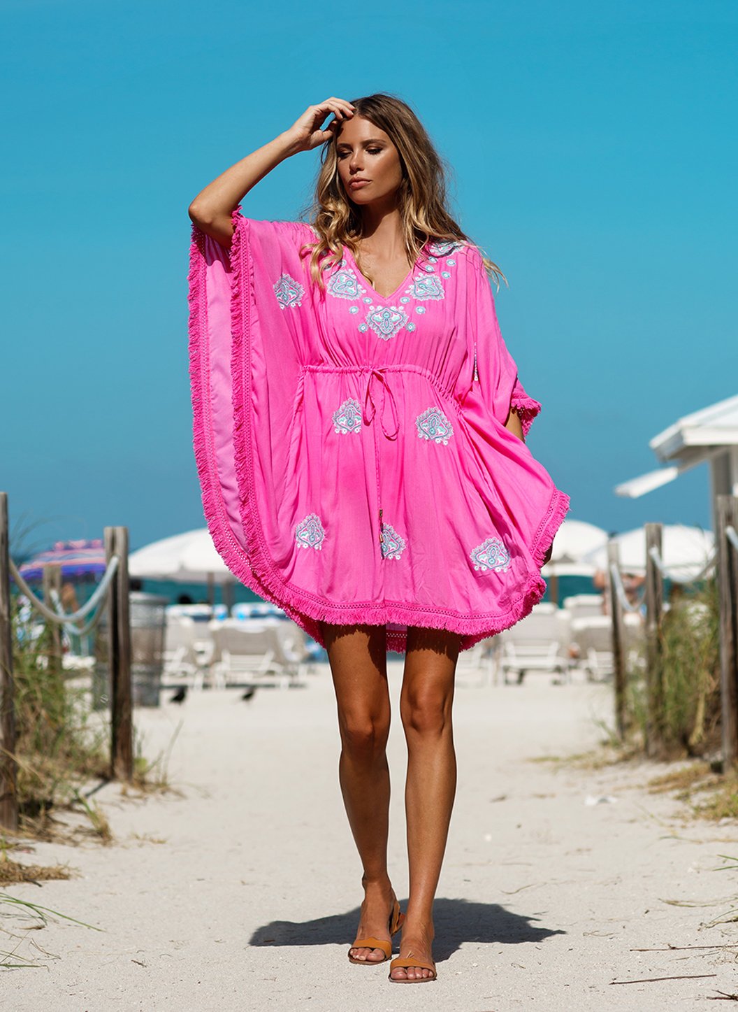 Flamingo caftan clearance