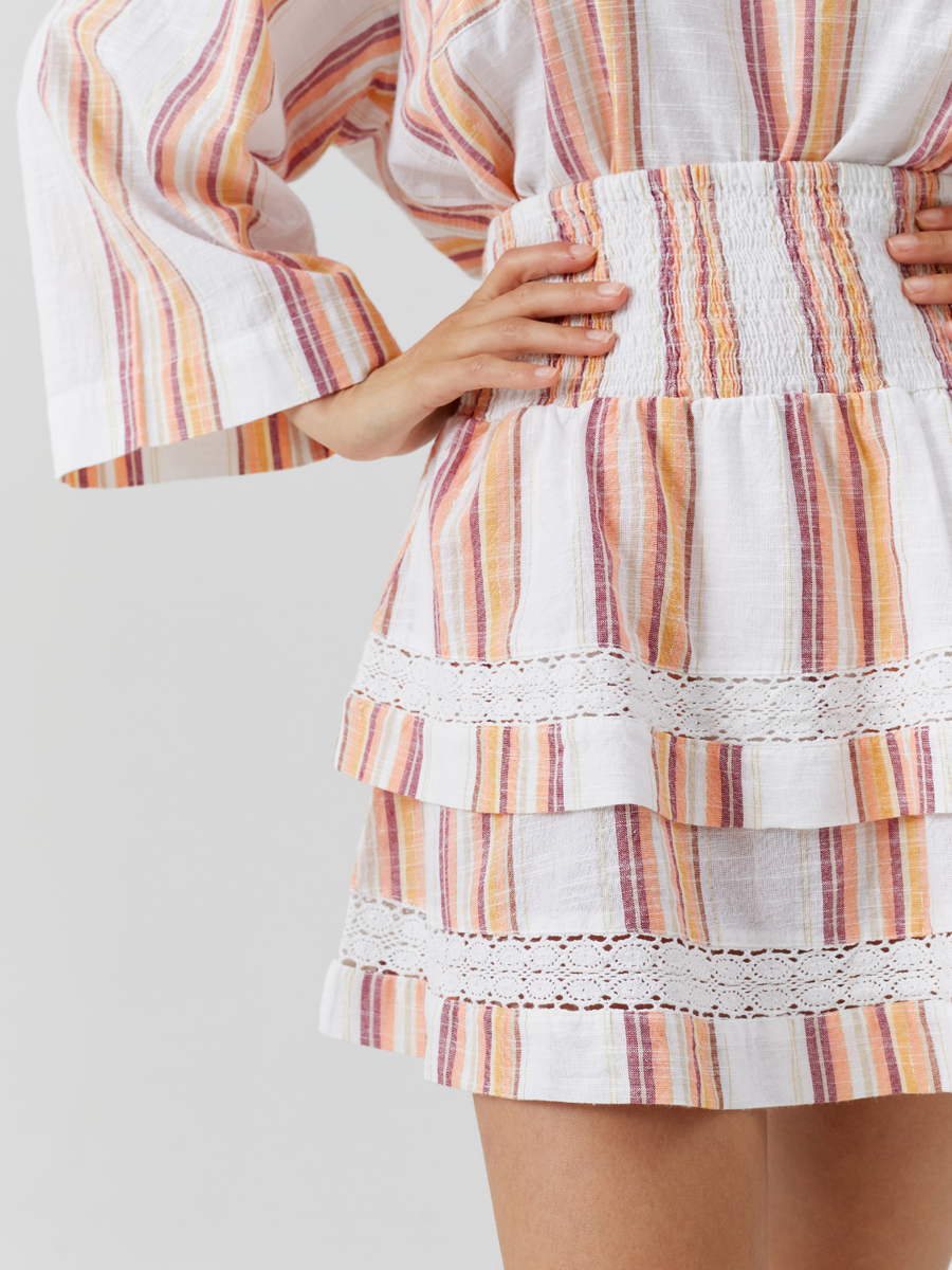 Barbara Sunset Stripe Skirt