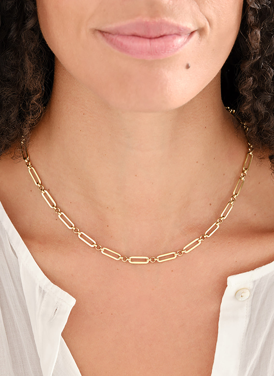 Gold Two Link Chain Necklace | Official Site