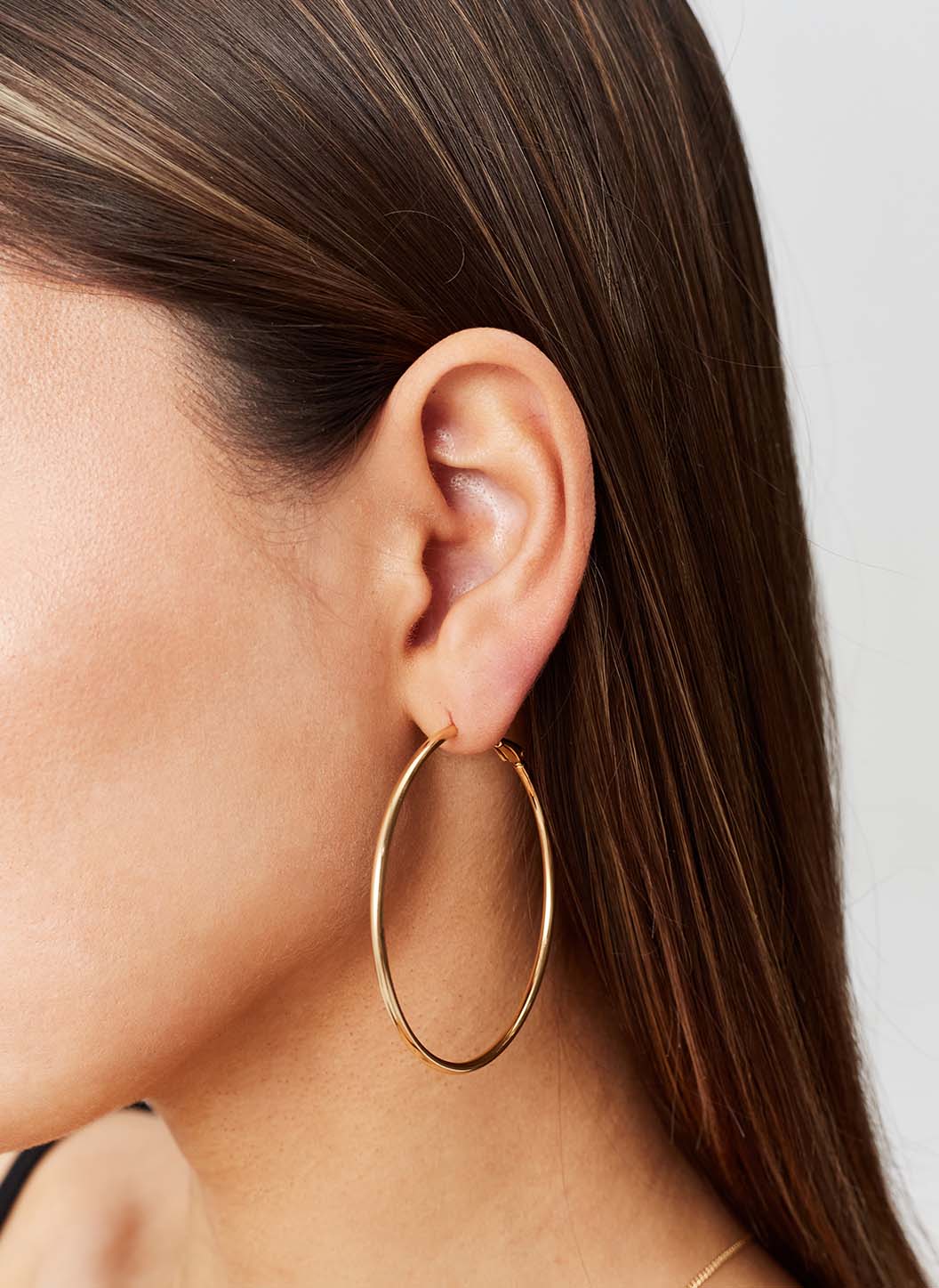 Gold Medium Hoop Earrings | Official Site