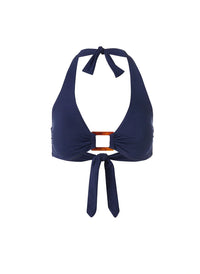 Paris Navy Bikini Top Cutout 2024