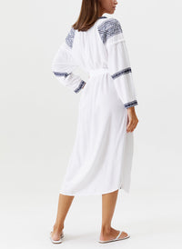 ally white navy kaftan model 2024 B