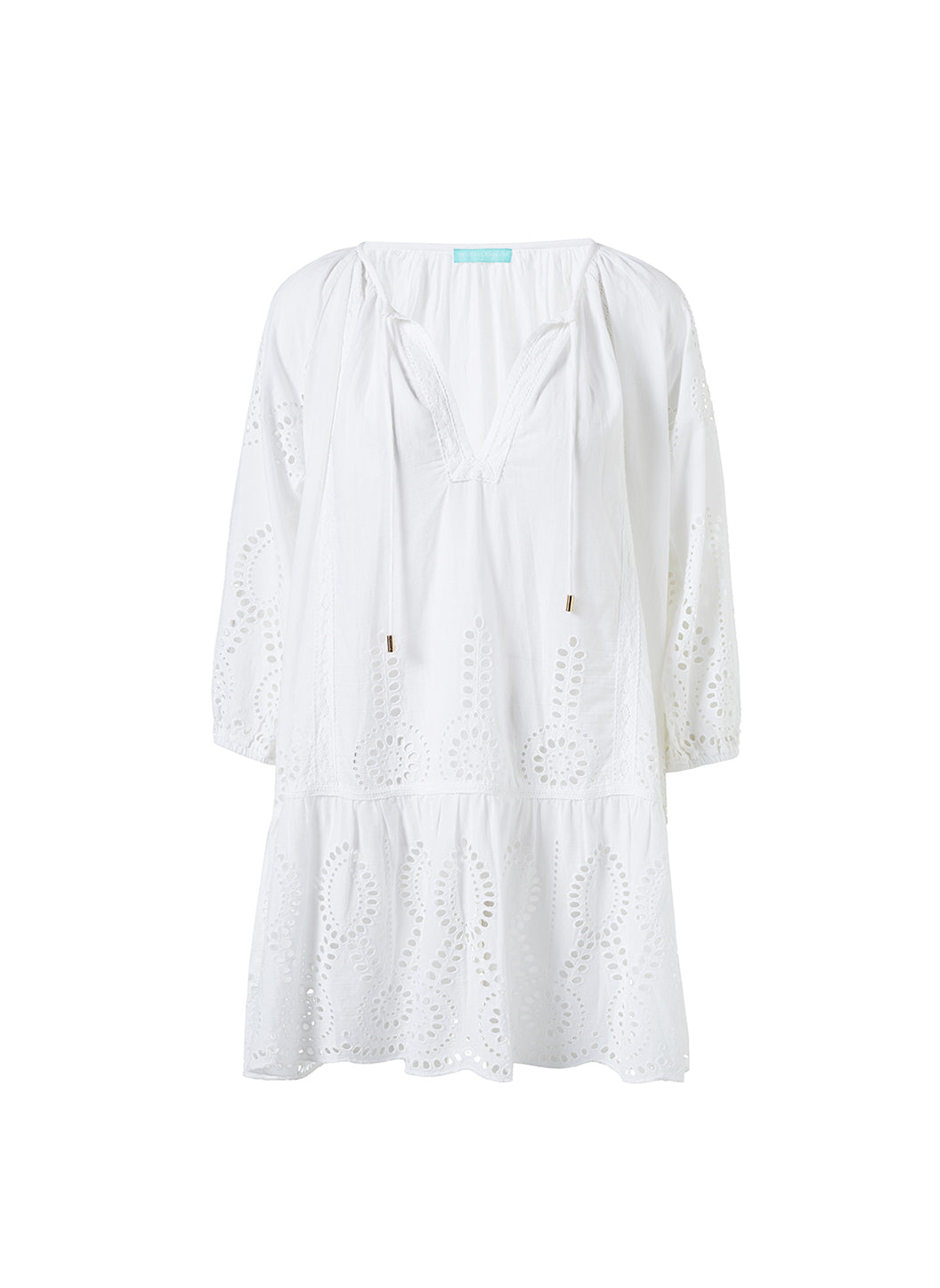 Martina White Aqua Dress | Official Site