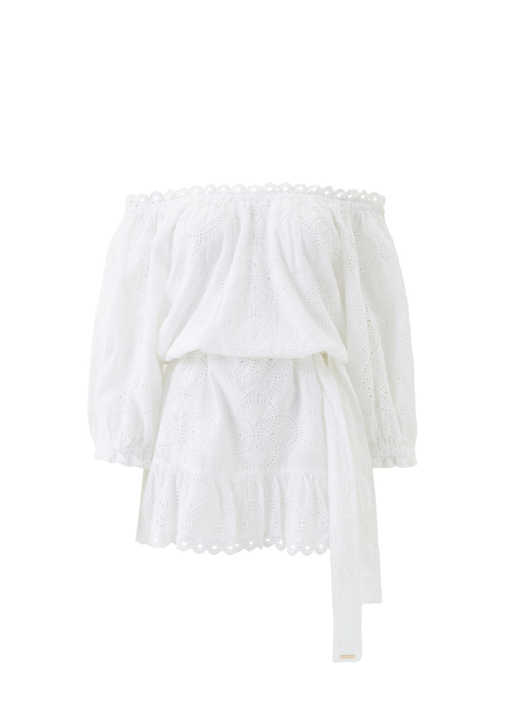 Avi White Broderie Anglaise Dress | Official Site