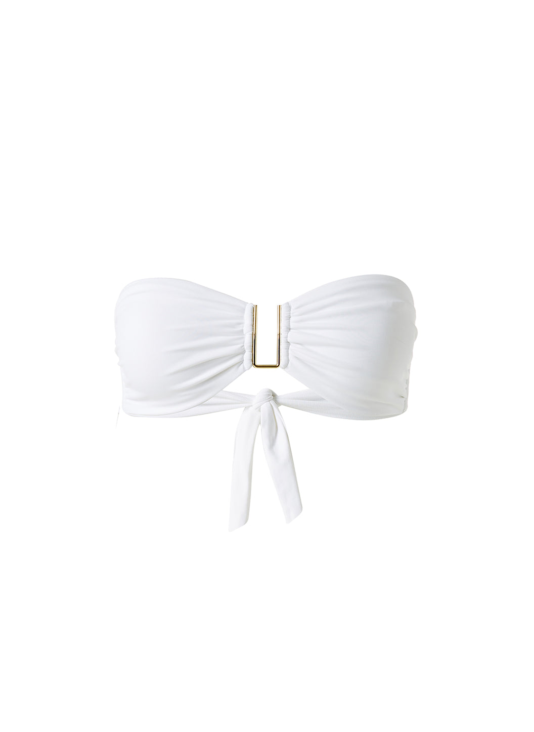 Barcelona White Bikini Top