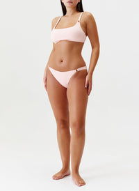 Melissa Odabash Bari Rose Ribbed Ring Trim Over The Shoulder Bikini - 2024 Collection