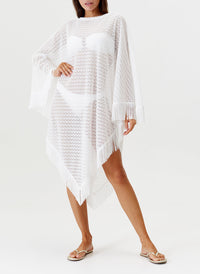 blair white poncho model 2024 F