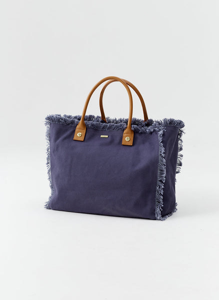 Cap Ferrat Navy Tote | Official Site