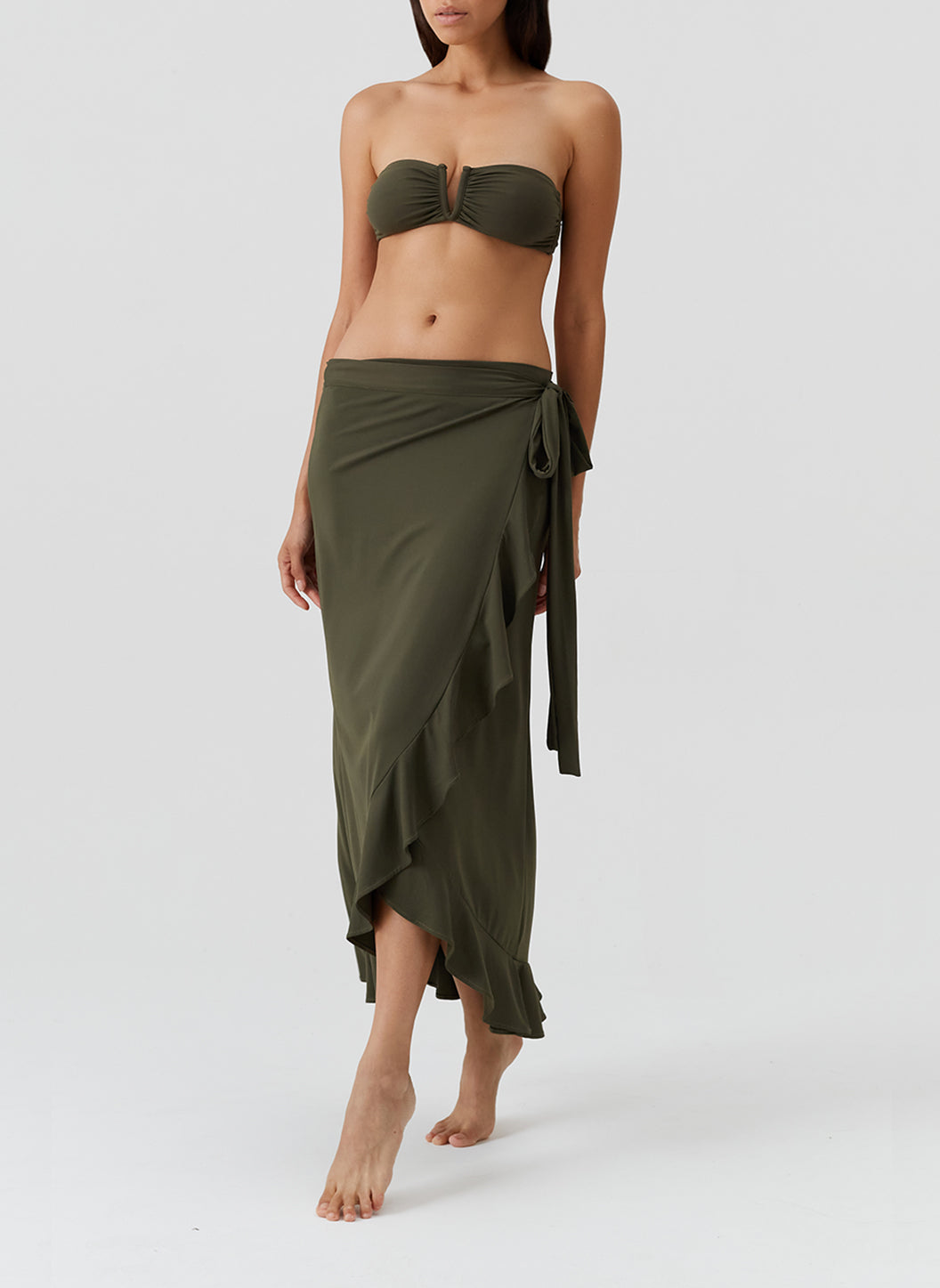 Olive Wrap Skirt SPF 50+ - Cassidy | Melissa Odabash UK