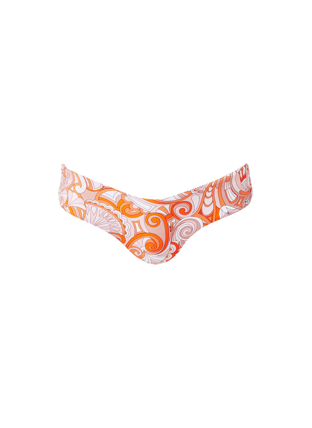 Melissa Odabash Colombia Orange Mirage High Leg Bikini Bottom - 2024 Collection