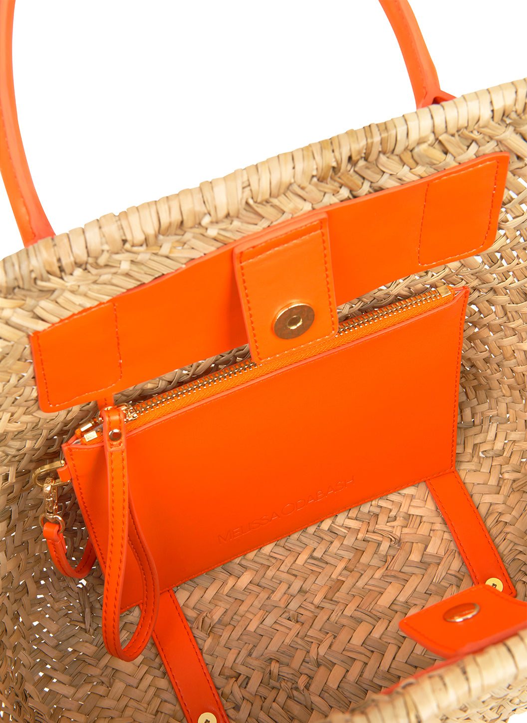 Melissa Odabash Corsica Natural/Orange Tote - 2024 Collection