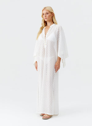 Edie Wrap Dress White 1 main image 0