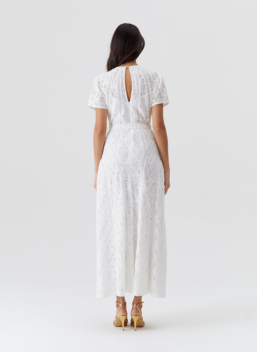Elara White Emboirdered Dress | Official Site Elara White Emboirdered Dress | Official Site