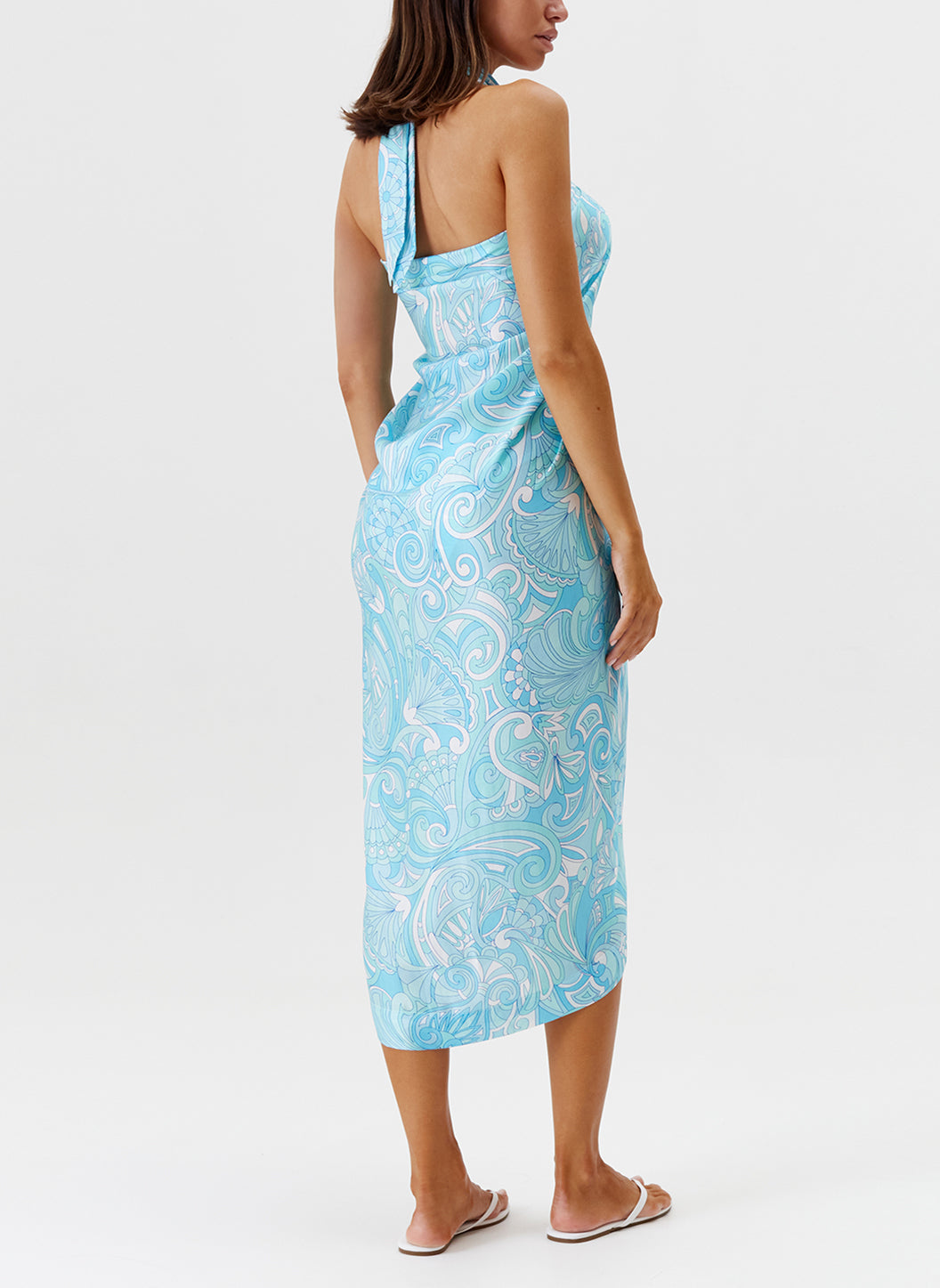 Melissa Odabash Ellie Mirage Blue Printed Pareo - 2024 Collection