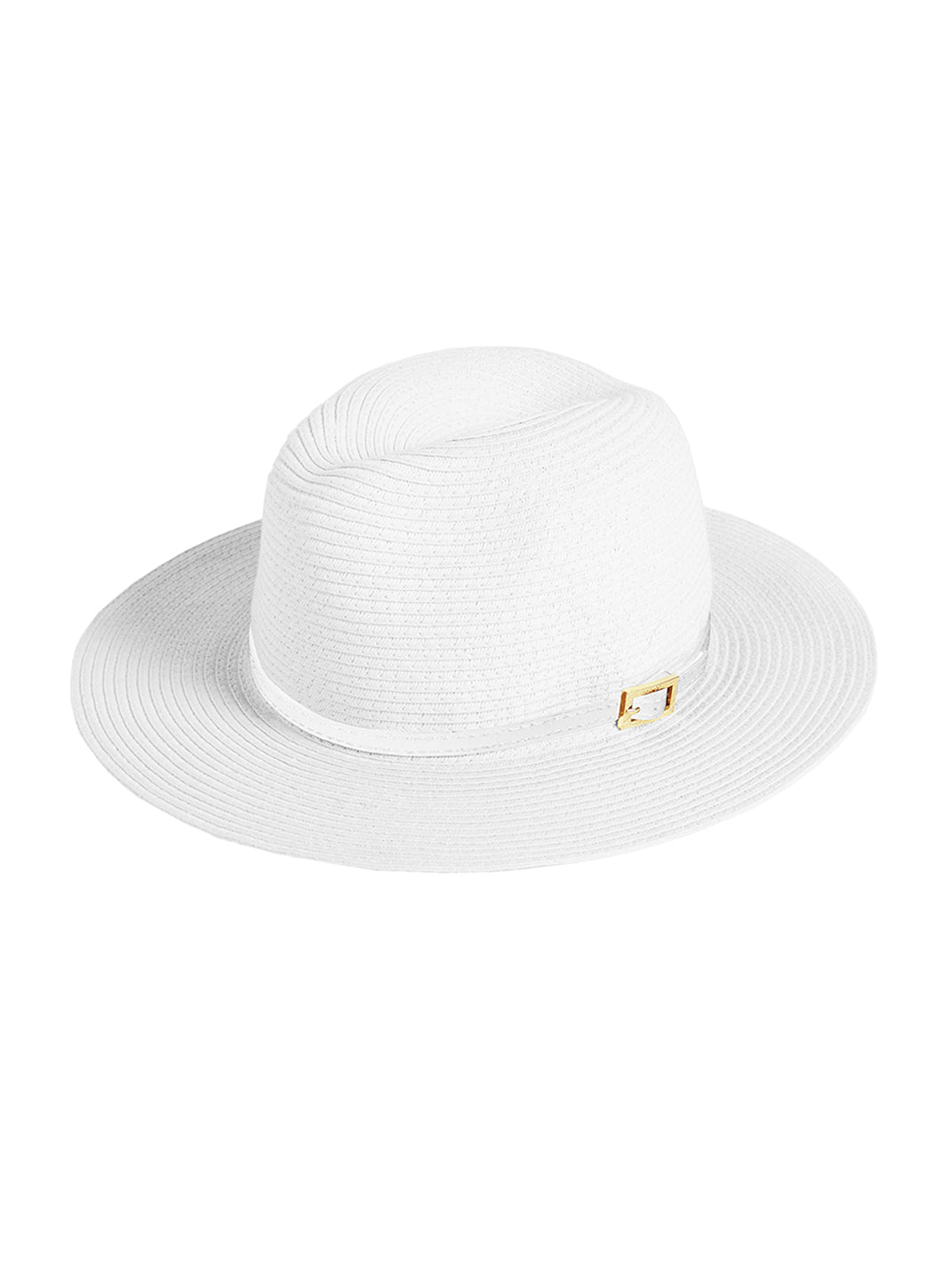 Melissa Odabash Fedora White/White With Belt Hat - 2024 Collection