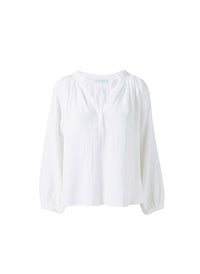 Melissa Odabash Georgia White Relaxed Fit Shirt - 2024 Collection