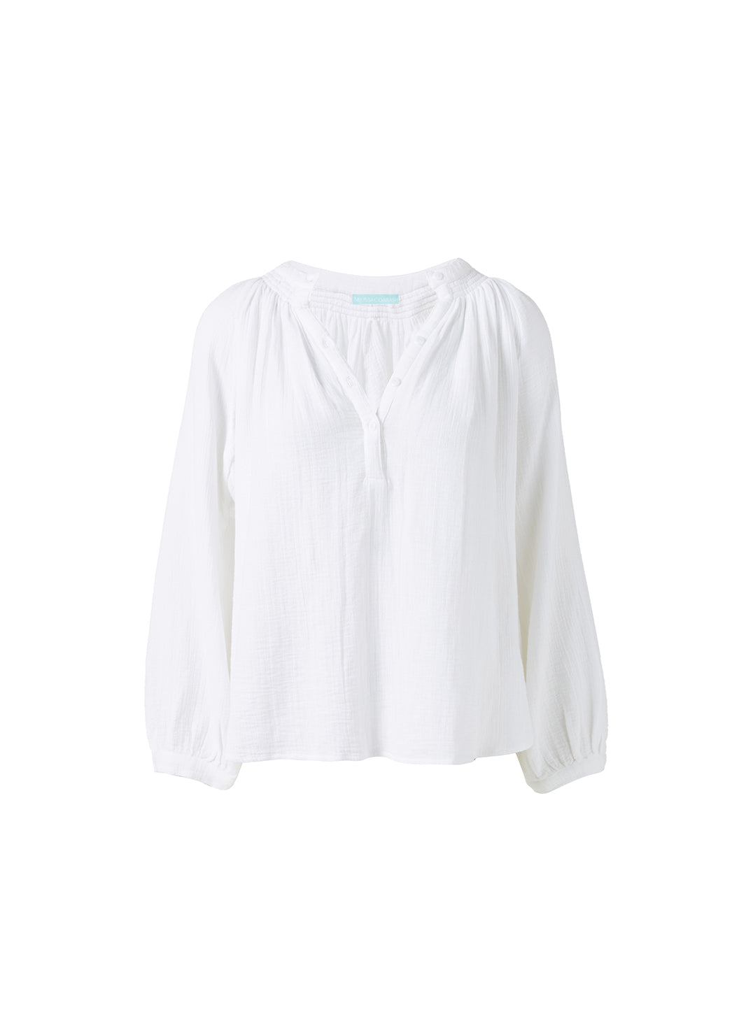 Melissa Odabash Georgia White Relaxed Fit Shirt - 2024 Collection