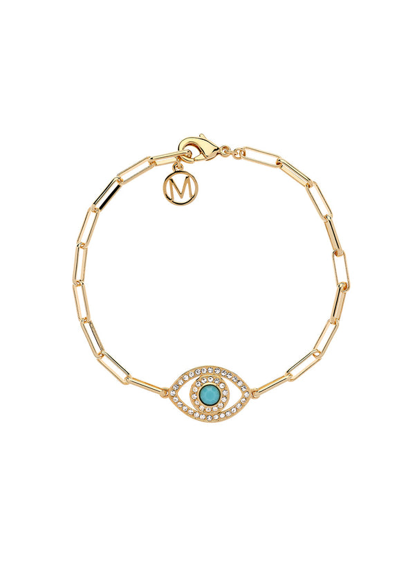 Gold Chain Eye Bracelet | Official Site