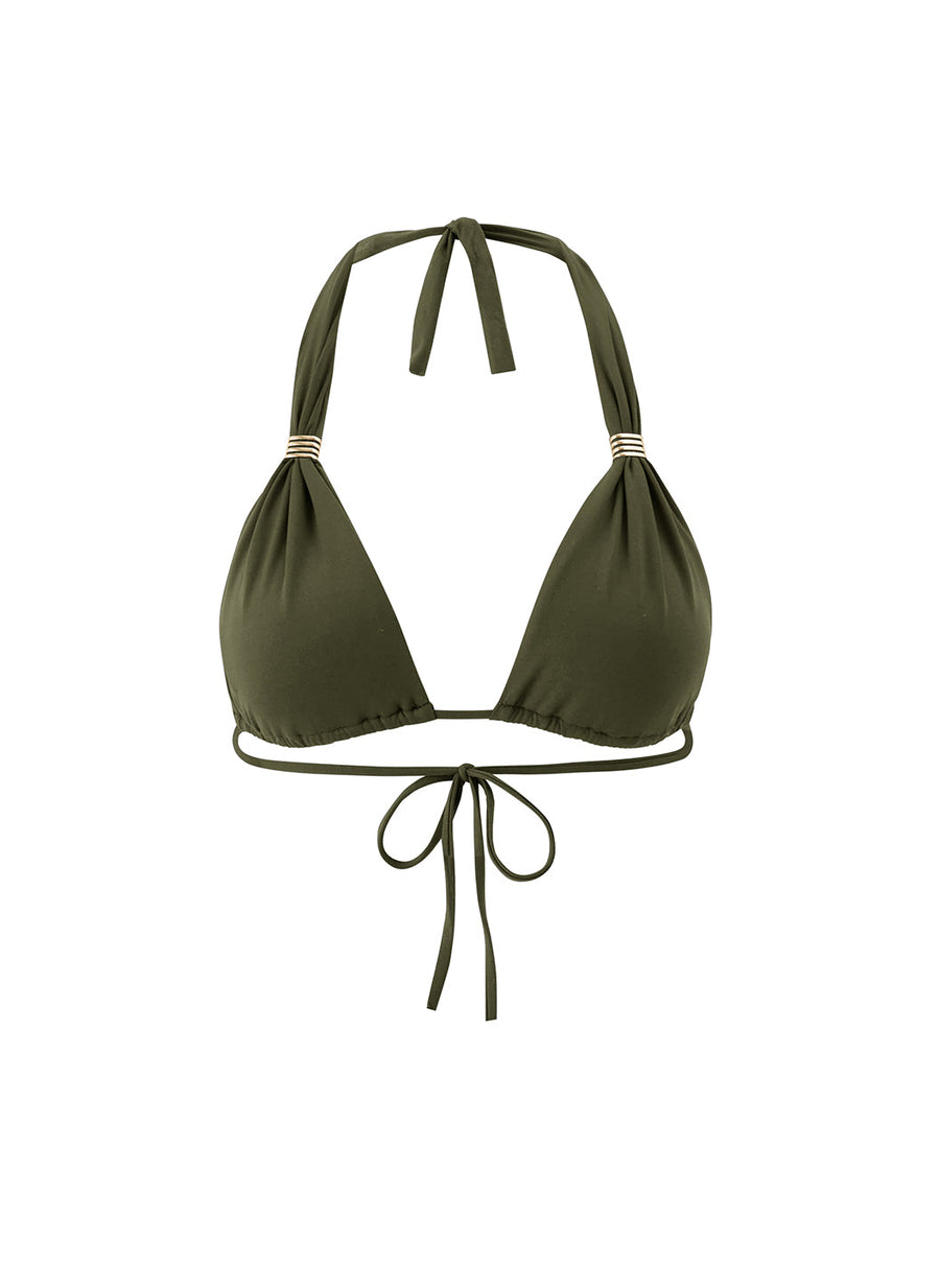 Exclusive Grenada Olive Bikini Top Official Site