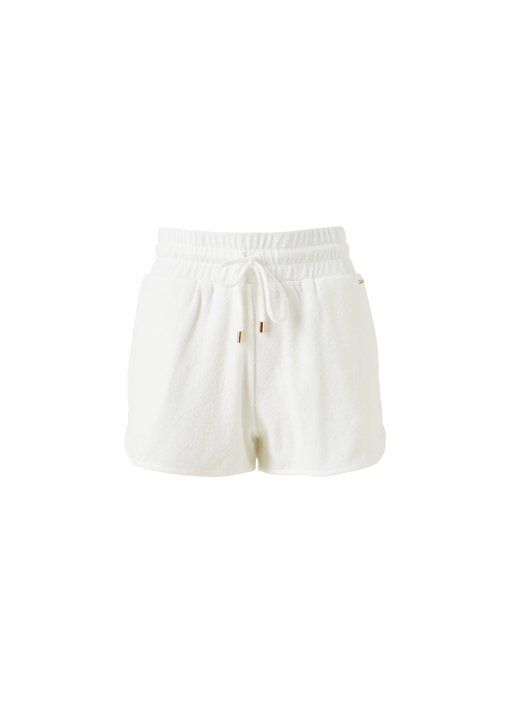 Melissa Odabash Harley White Terry Runner Shorts - 2024 Collection