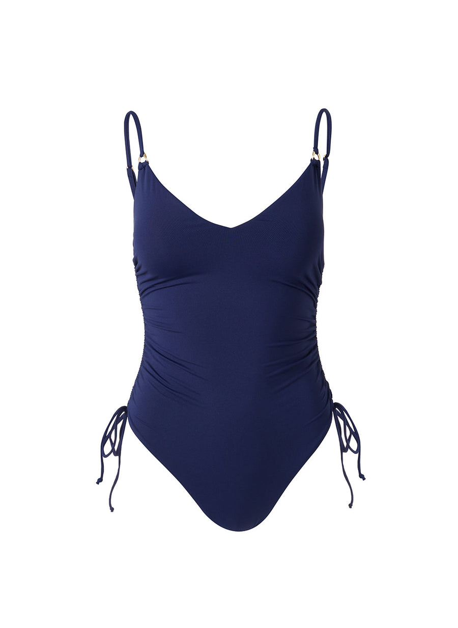 havana navy swimsuit cutouts 2024