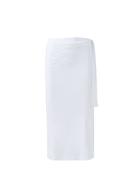 Melissa Odabash Ida White Wrap Around Pareo - 2024 Collection