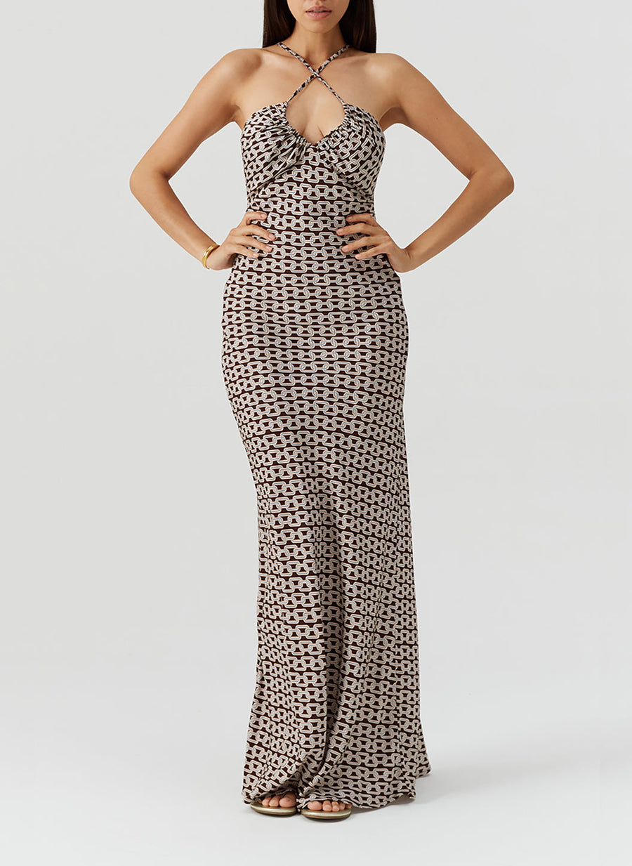 jacey embellished maxi dress Carve Designs Jacey Textured Midi Dress Women's S