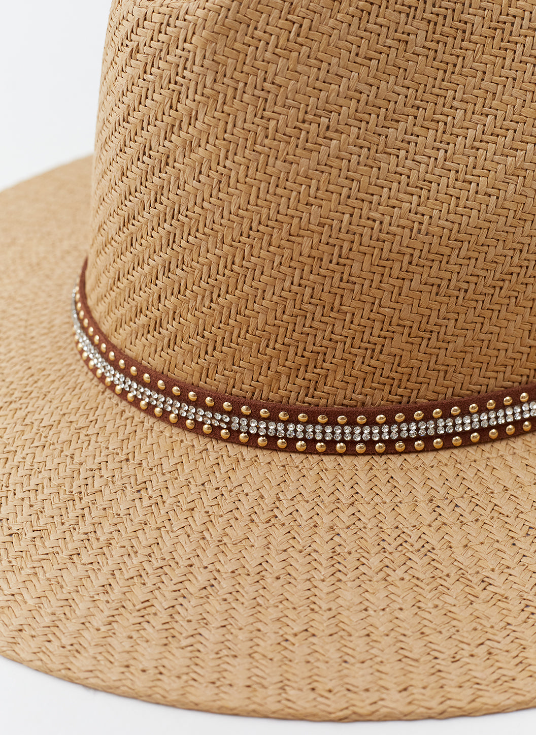 Kate Tan Stud Belt Hat | Official Site Kate Tan Stud Belt Hat | Official Site