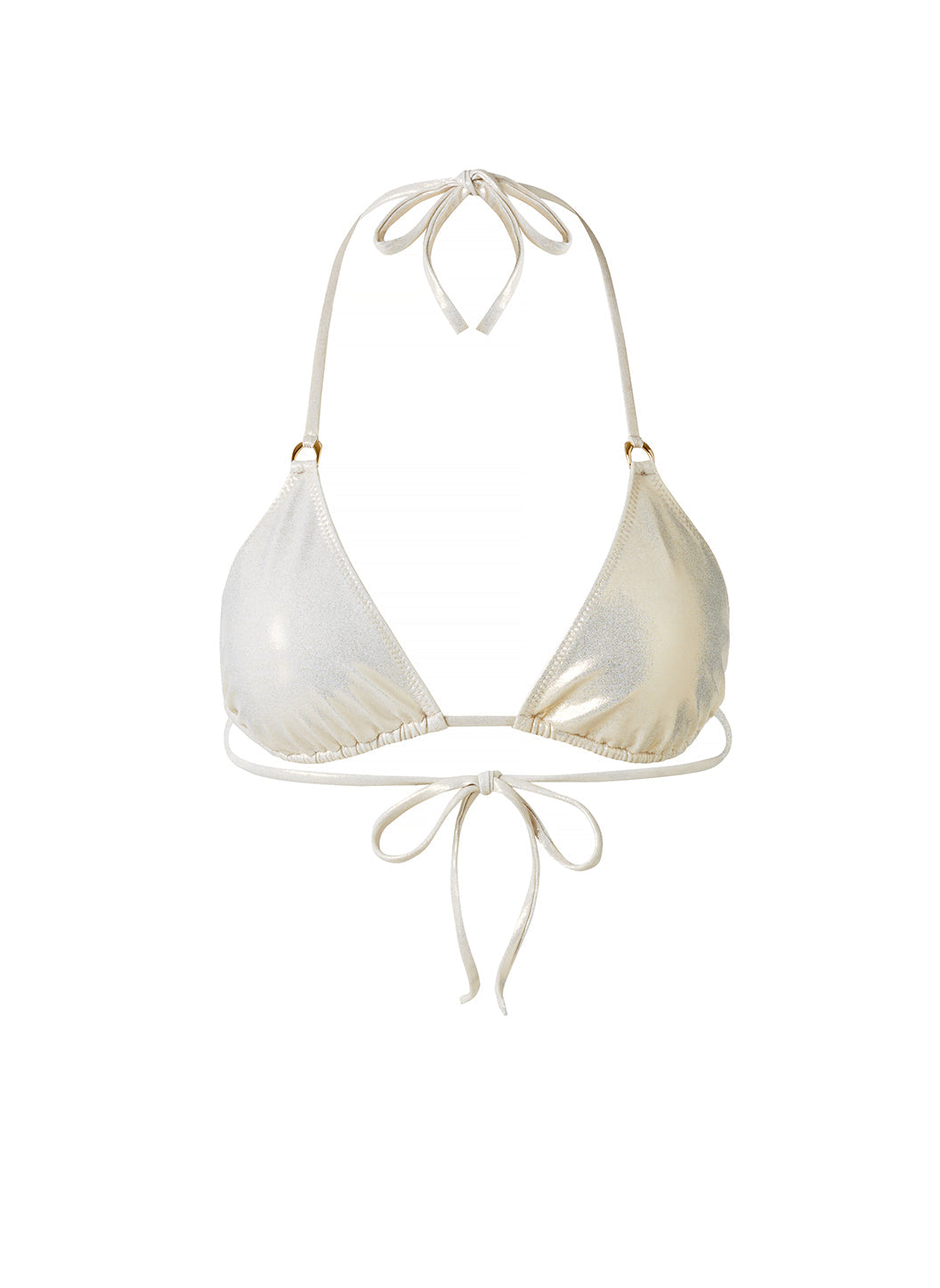 Melissa Odabash Key West Gold Triangle Bikini Top - 2024 Collection