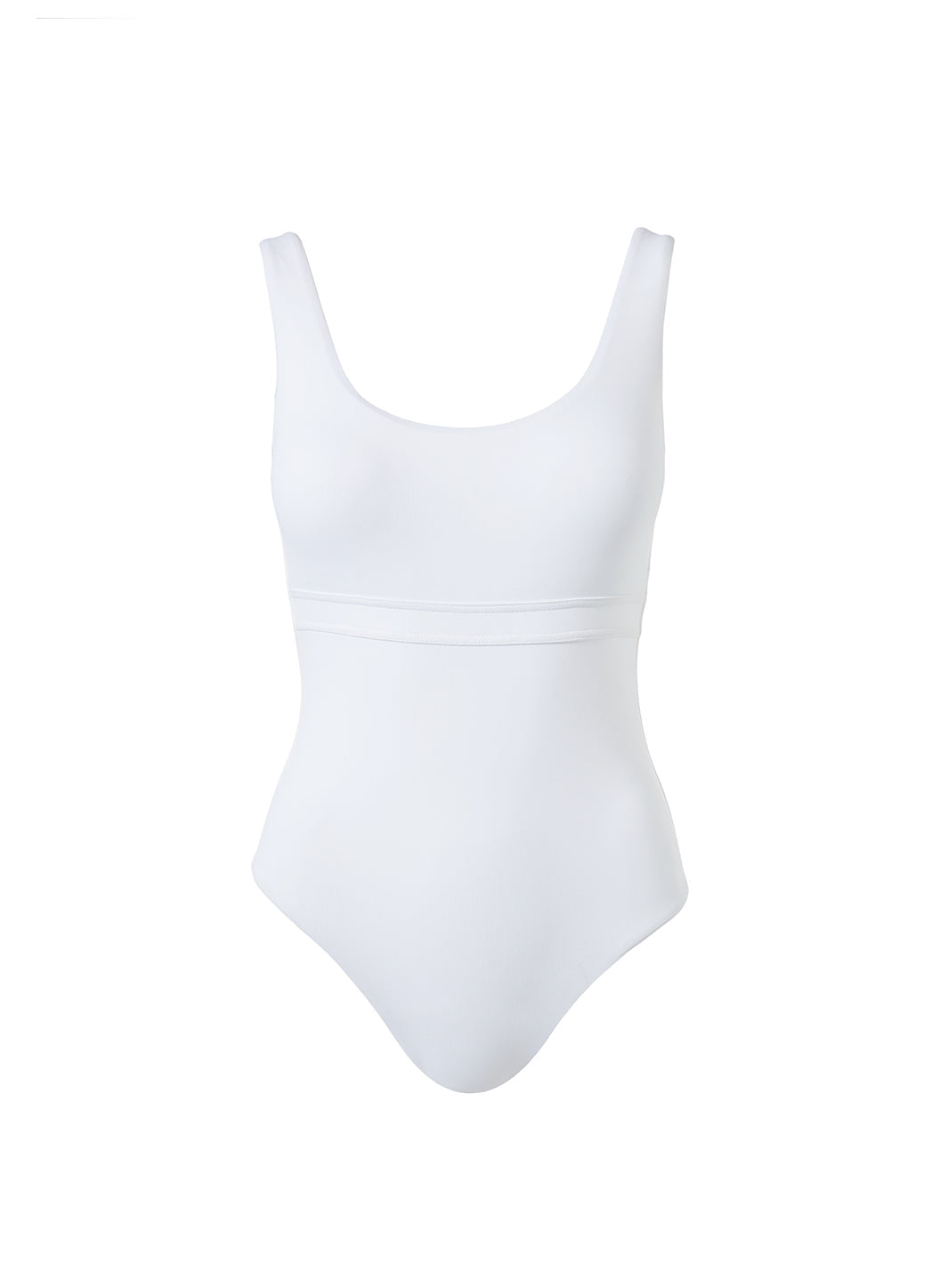 Sunflair Opera Pretty Plunge One Piece Swimsuit – White (Style: 62605)