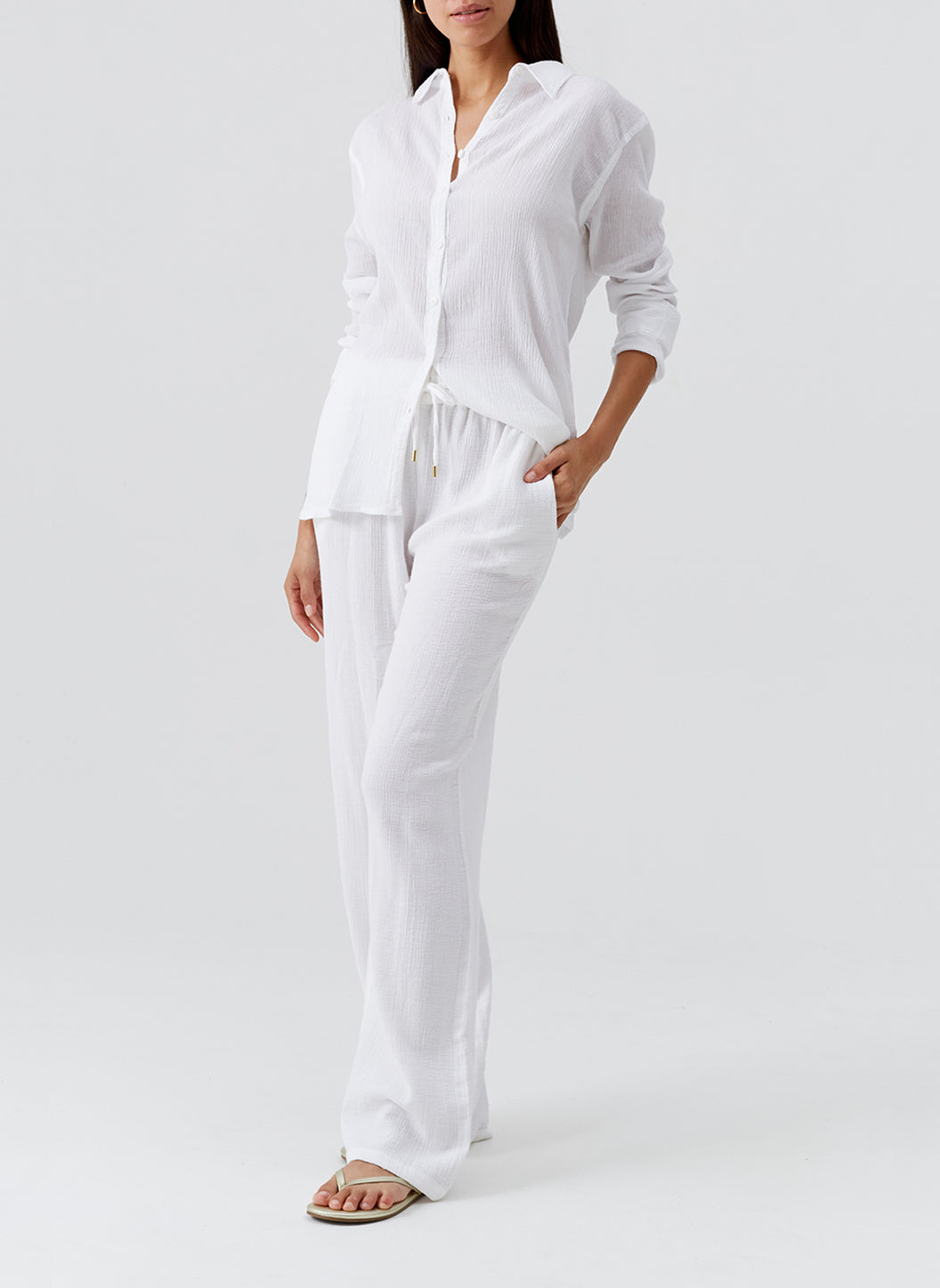 Krissy White Trousers | Official Site