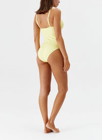 Melissa Odabash Lisbon Sunray Ribbed Supportive Over The Shoulder Swimsuit - 2024 Collection