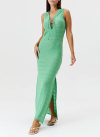 maddie green dress model 2024 F