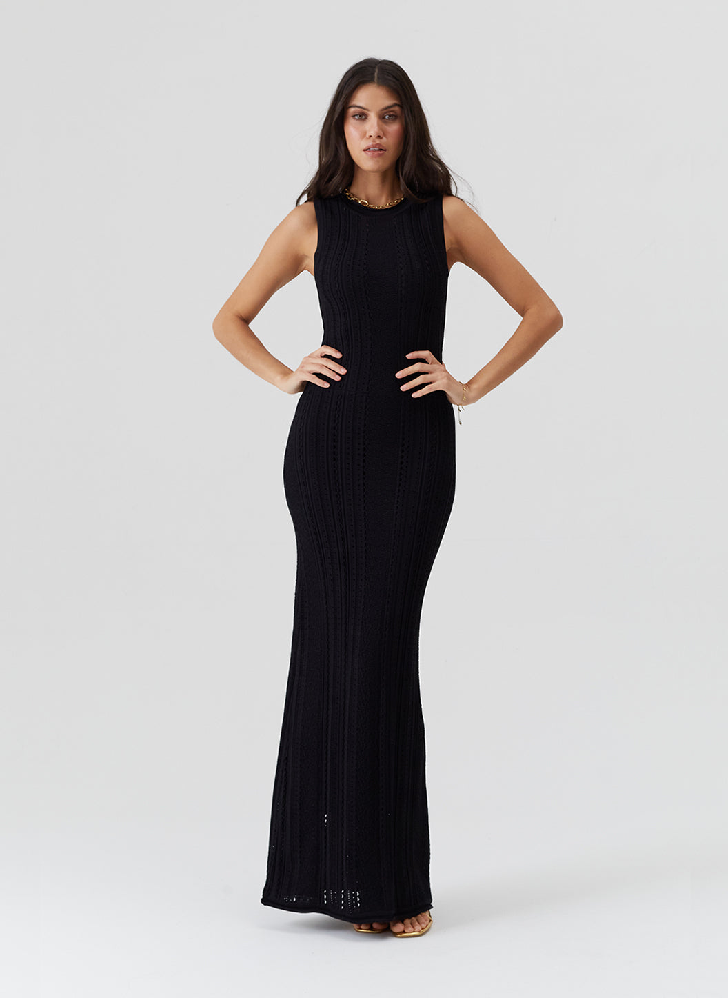 Meli Black Knit Dress | Official Site