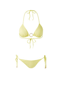 Melissa Odabash Miami Sunray Ribbed Bamboo Ring Trim Triangle Bikini - 2024 Collection