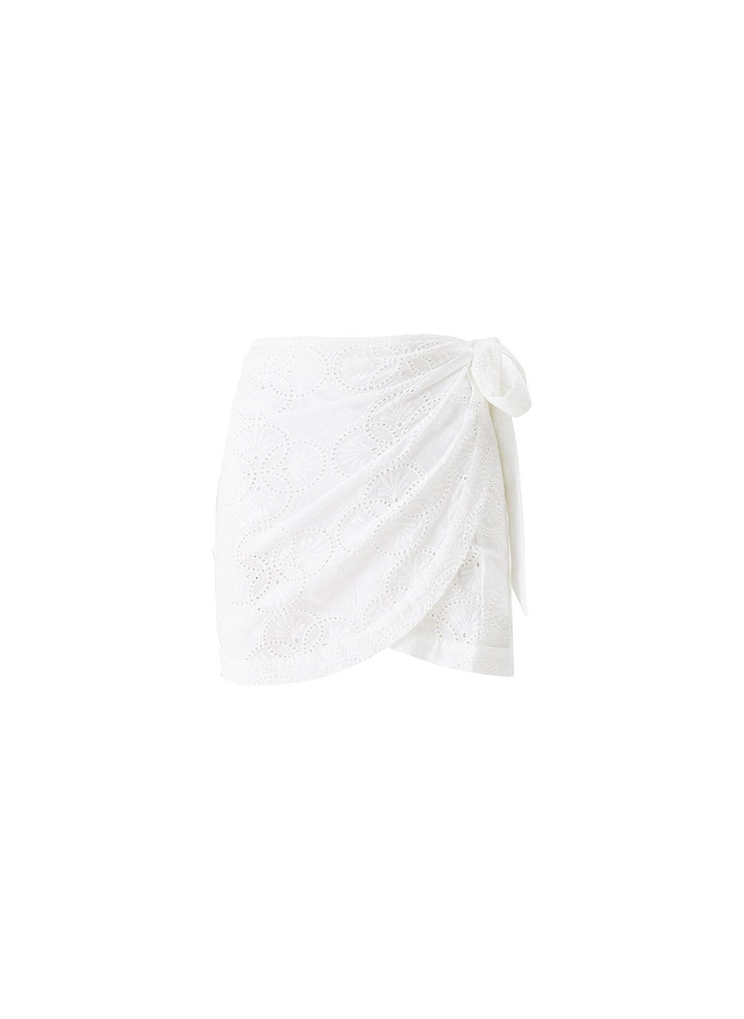 Mika White Wrap Skirt | Official Site